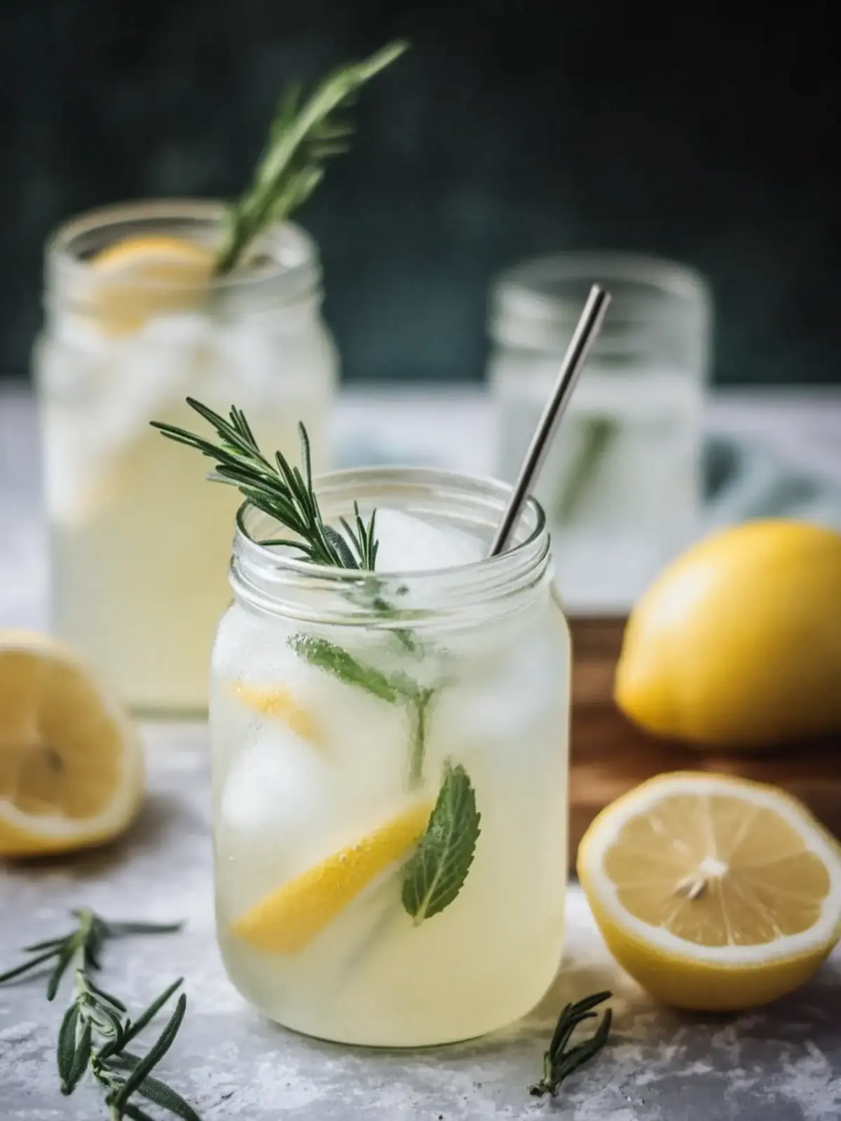 Sip Fresh Mint and Rosemary Lemonade with Vanilla Bliss 2 Mint and Rosemary Lemonade with Vanilla