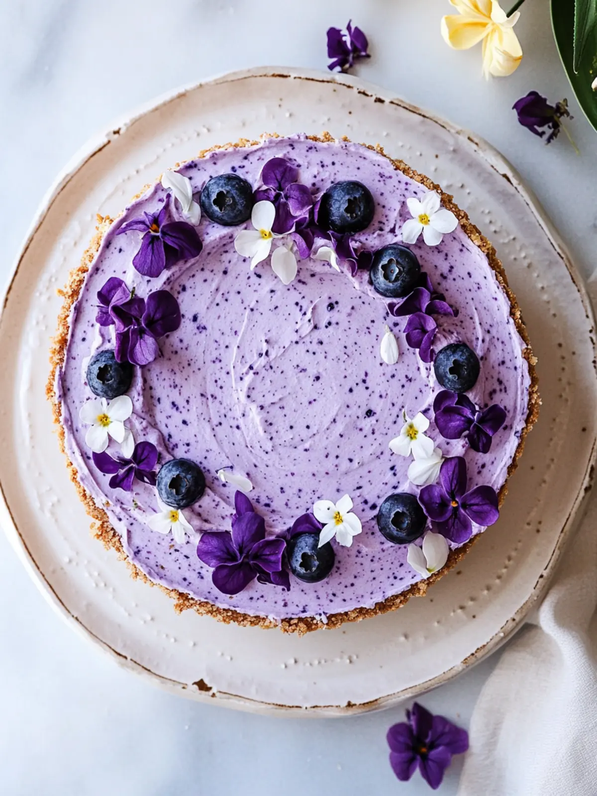 No Bake Lemon Blueberry Cheesecake for a Refreshing Treat 4 No Bake Lemon Blueberry Cheesecake