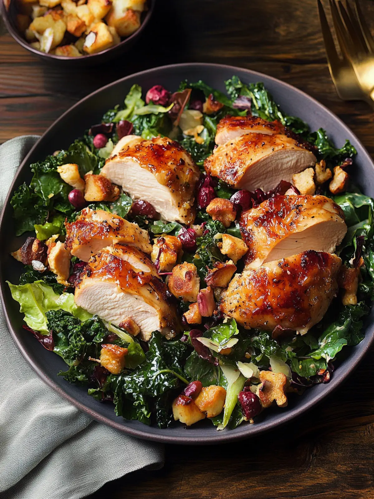Hearty Roasted Chicken and Winter Greens Salad for Cozy Days 4 Roasted Chicken and Winter Greens Salad