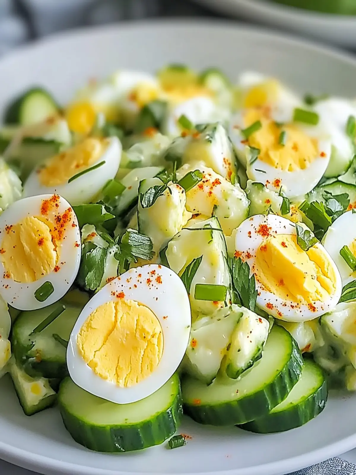 Savor the Crunch: Low Carb Cucumber Egg Salad Bliss 4 Low Carb Cucumber Egg Salad