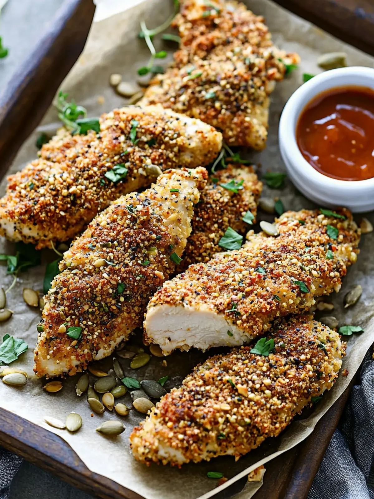Healthy Seed Crusted Chicken Tenders for Guilt-Free Crunch 2 Healthy Seed Crusted Chicken Tenders