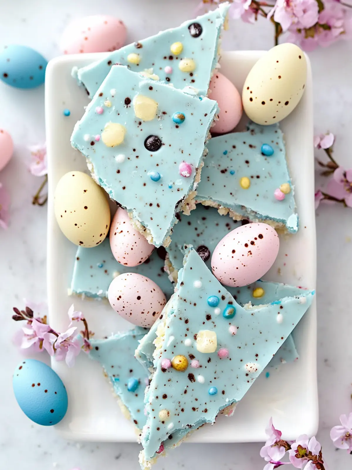 Delicious Robin Egg Easter Bark That's Super Easy to Make 5 Robin Egg Easter Bark