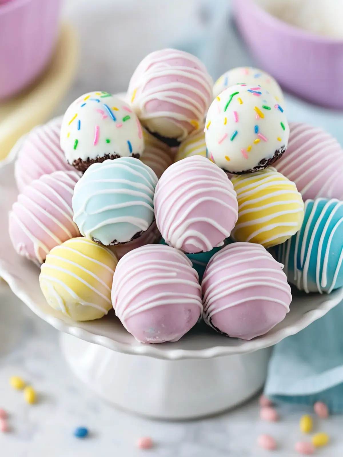 Delicious No-Bake Easter Egg Oreo Cookie Balls for Spring Fun 4 Easter Egg Oreo Cookie Balls