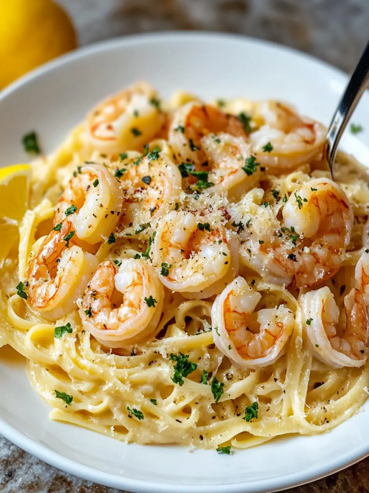 Indulge in Creamy Shrimp Scampi Garlic Cream Pasta Delight 2 Shrimp Scampi Garlic Cream Pasta