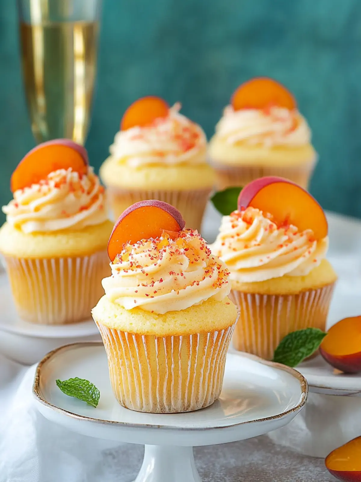 Peach Bellini Cupcakes That Will Elevate Your Dessert Game 4 Peach Bellini Cupcakes