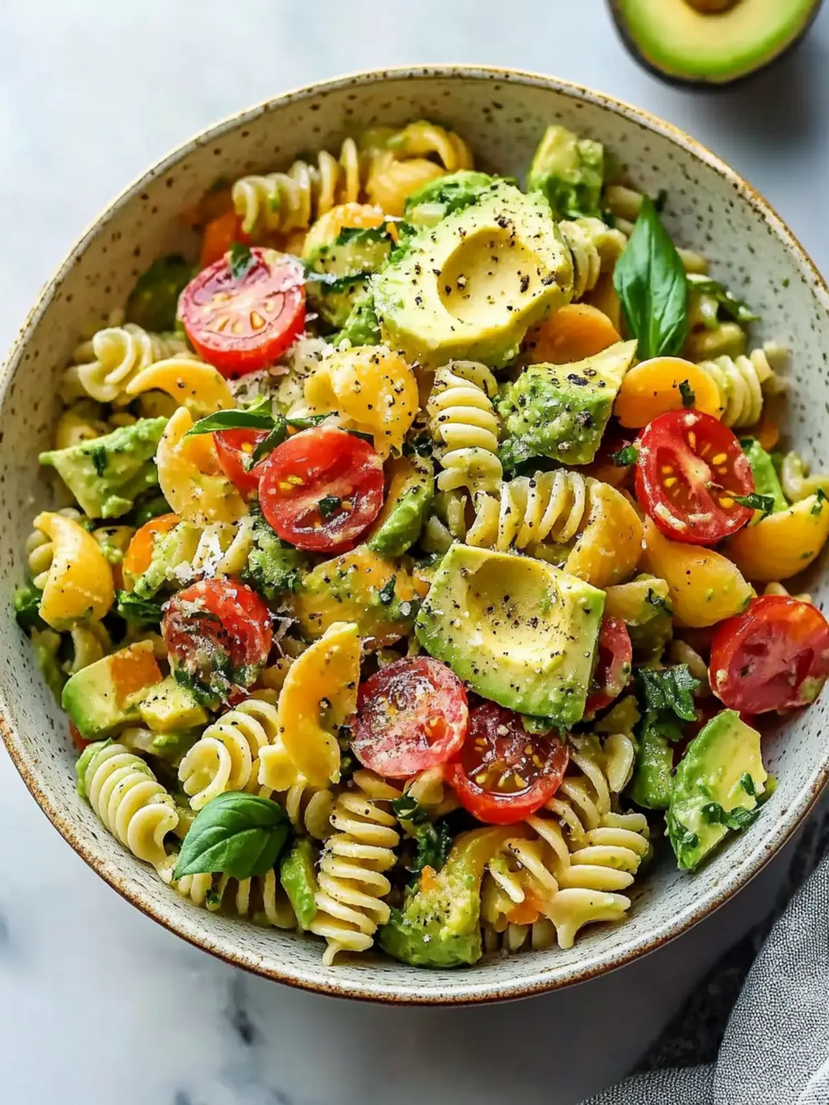 Dairy-Free Avocado Pasta Salad
