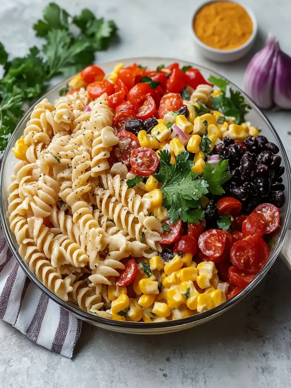High Protein Southwest Pasta Salad for Vibrant Meal Prep 3 High Protein Southwest Pasta Salad