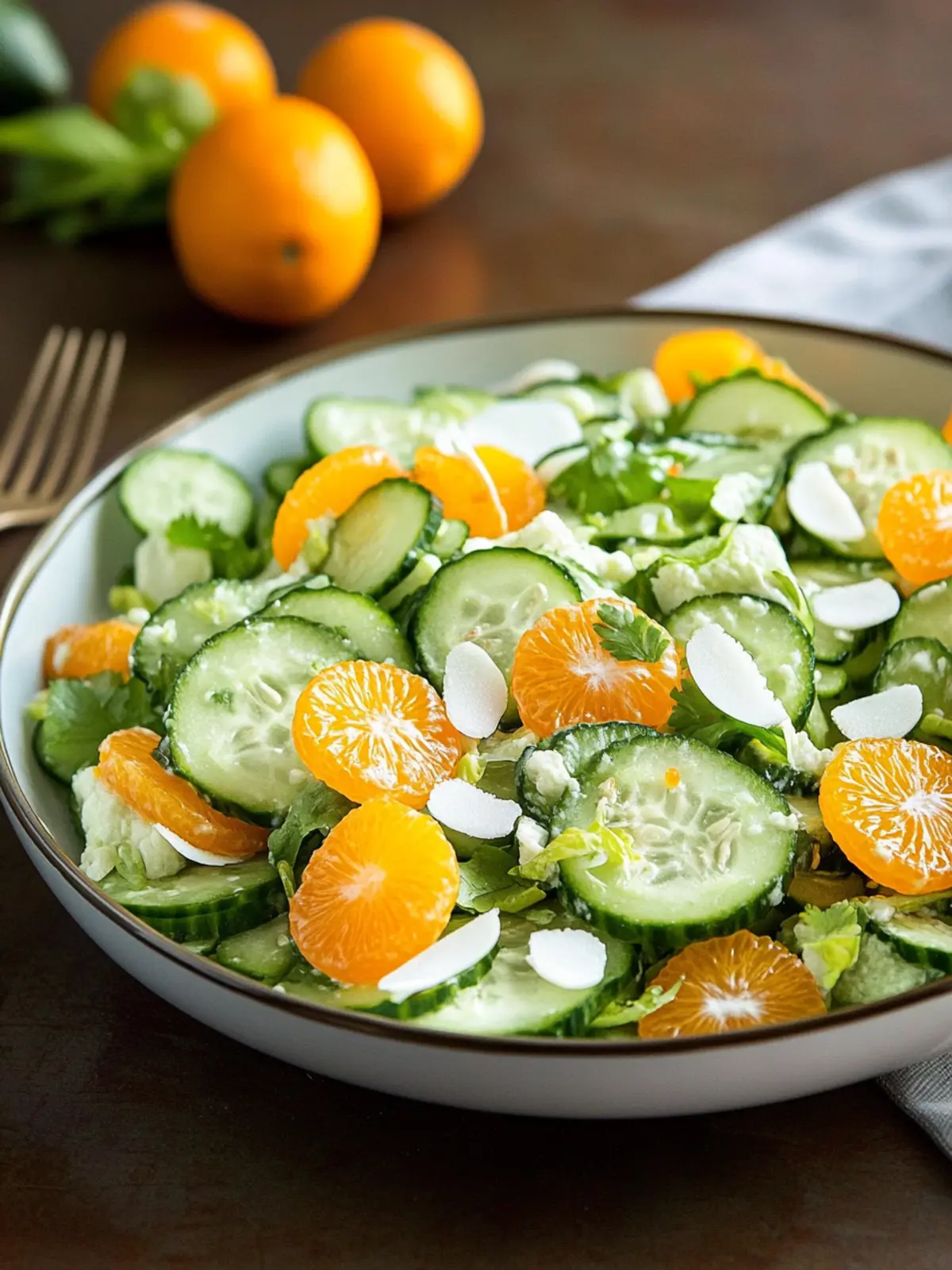 Clementine Cucumber Salad: Fresh & Vibrant St. Patrick's Delight 2 Clementine Cucumber Salad