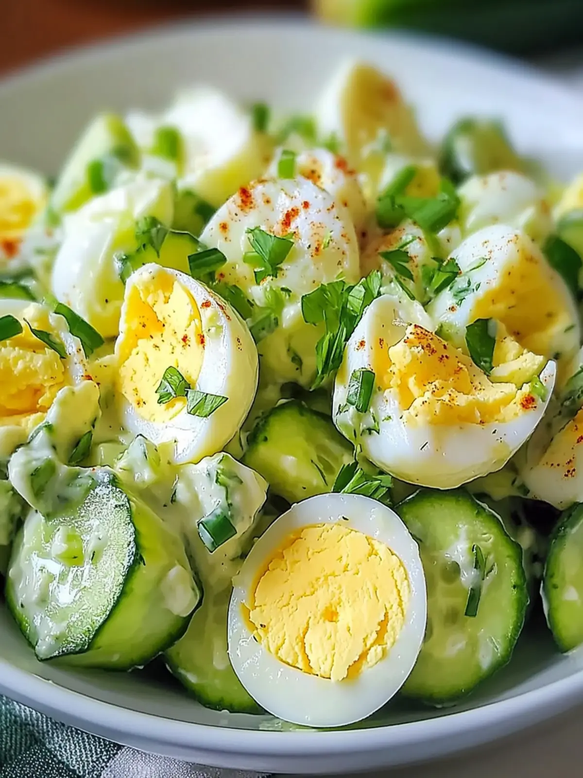 Savor the Crunch: Low Carb Cucumber Egg Salad Bliss 5 Low Carb Cucumber Egg Salad