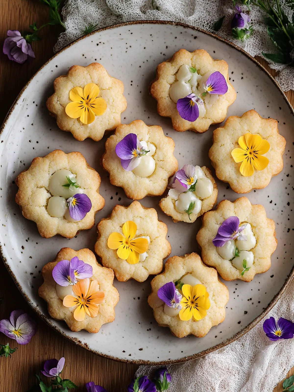 Spring Flower Shortbread Cookies That Melt in Your Mouth 4 Spring Flower Shortbread Cookies