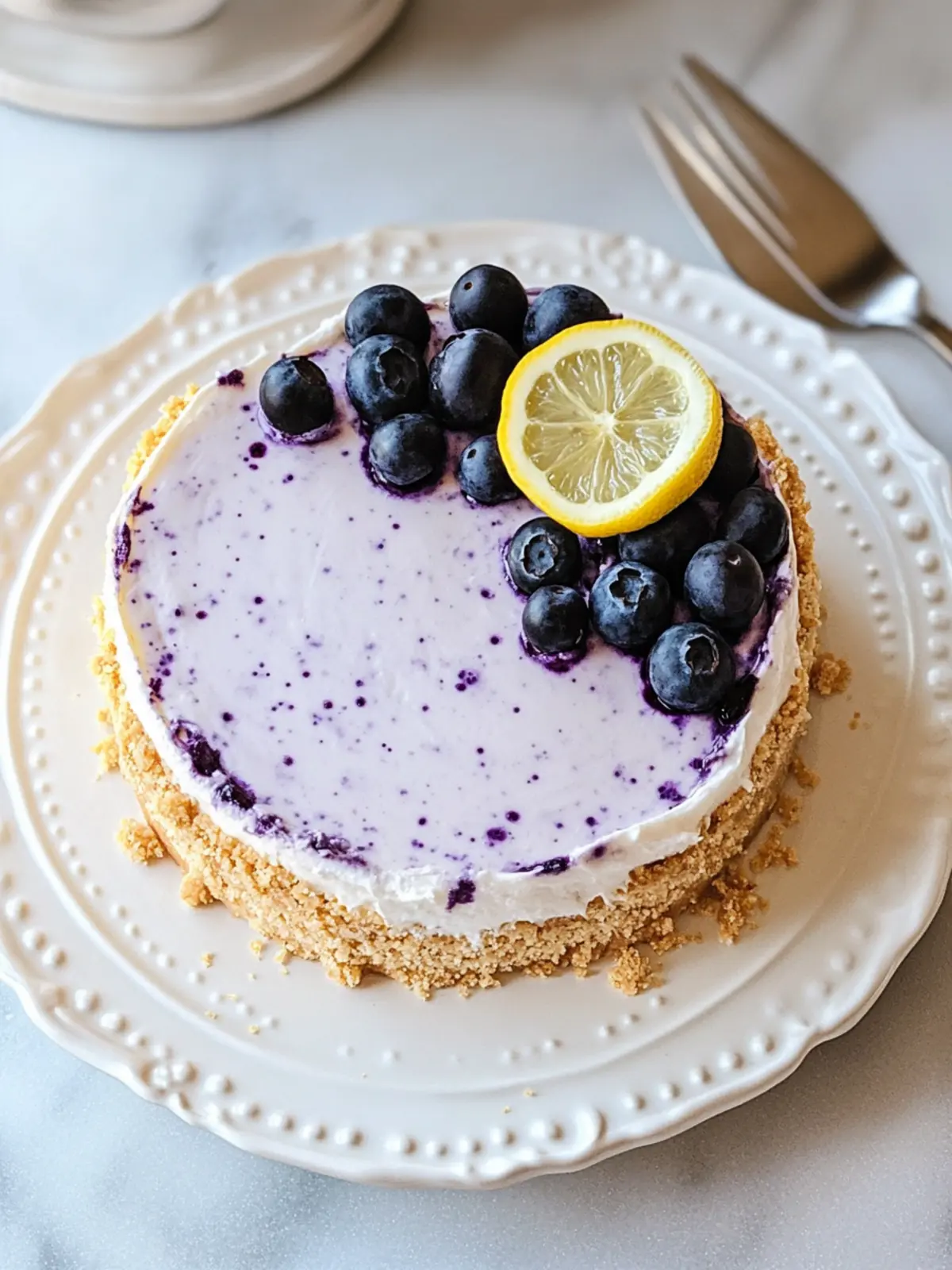 No Bake Lemon Blueberry Cheesecake for a Refreshing Treat 2 No Bake Lemon Blueberry Cheesecake