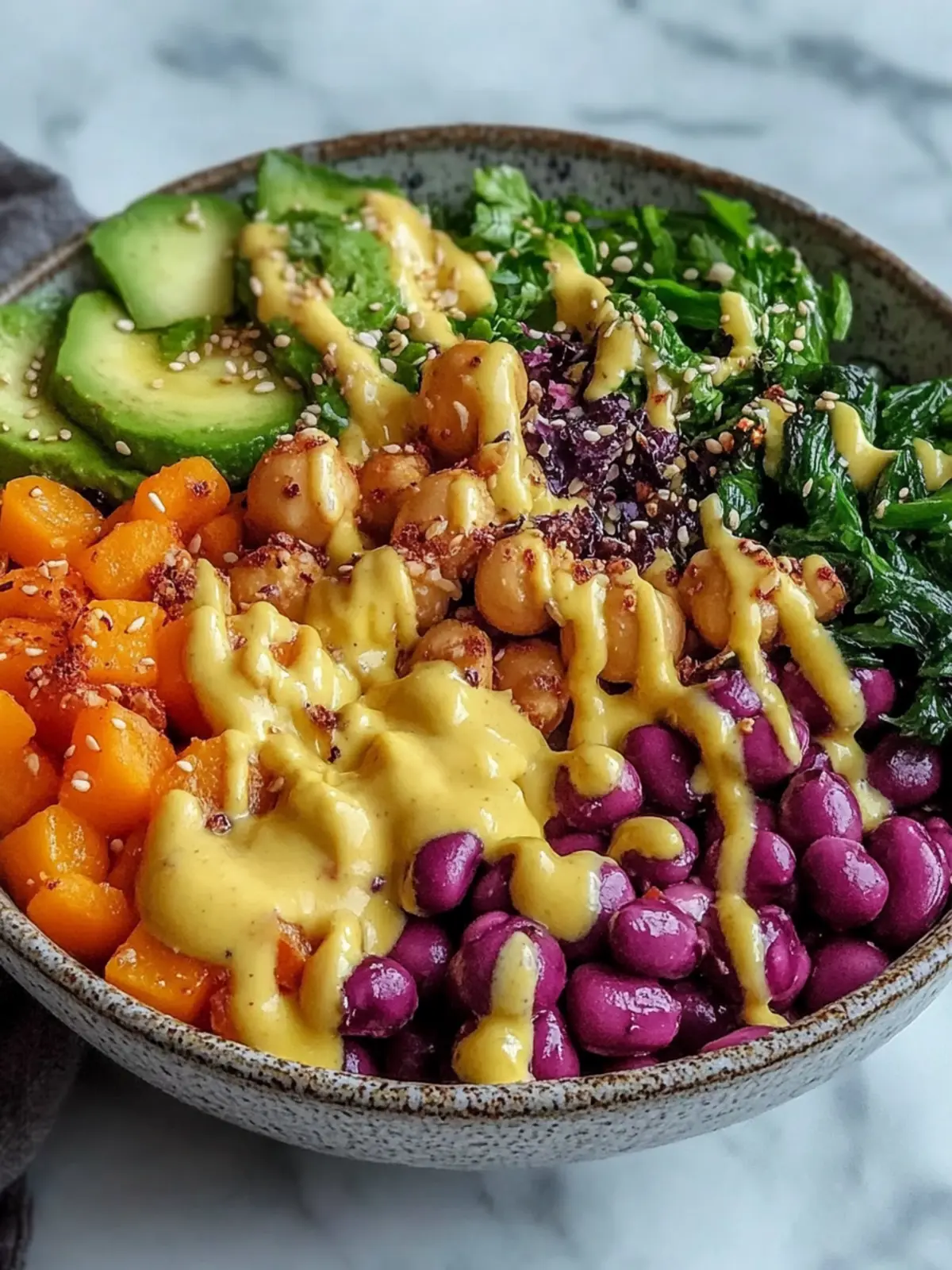 Vegan Rainbow Buddha Bowl: Quick, Fresh, and Flavor-Packed! 4 Vegan Rainbow Buddha Bowl