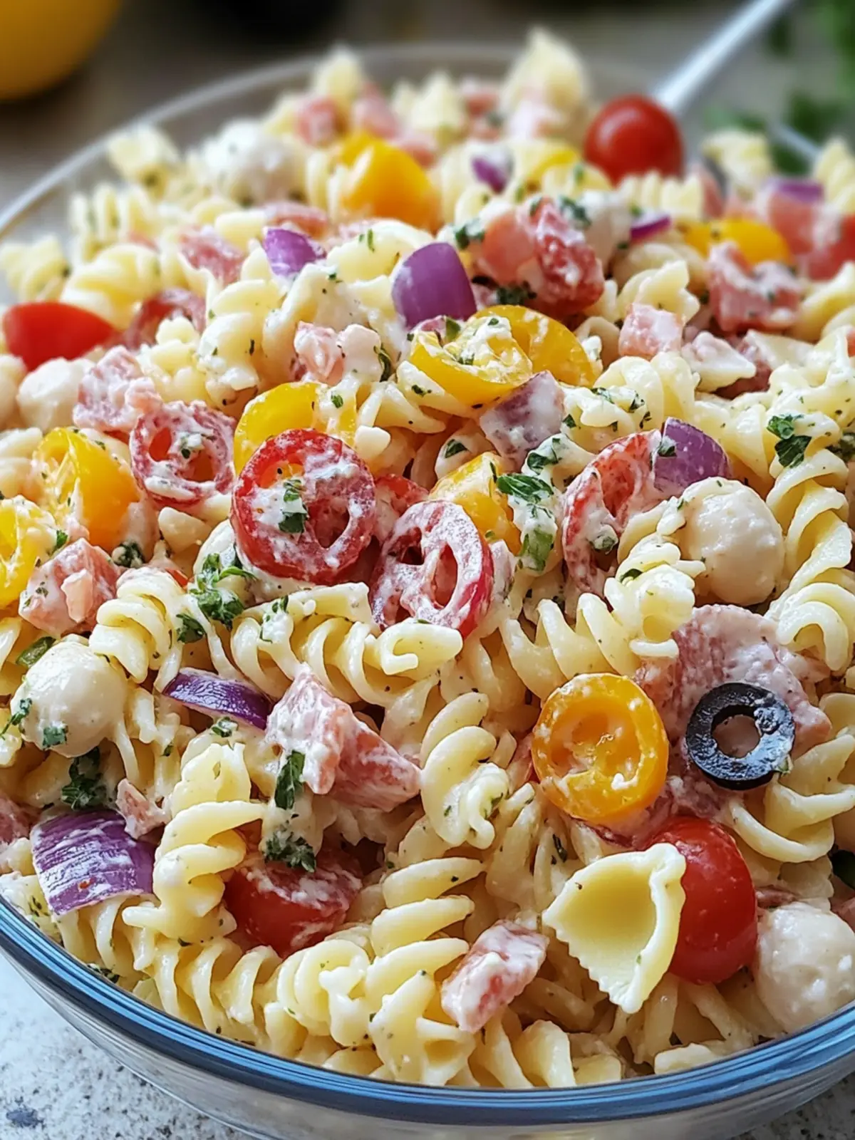 Savory Italian Combo Pasta Salad That Everyone Will Love 3 ITALIAN COMBO PASTA SALAD