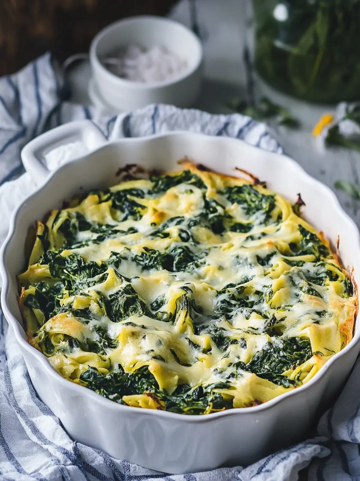 Vegan Spinach Noodle Kugel