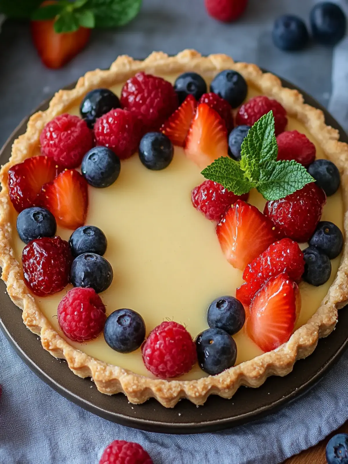 Silky Vanilla Custard Fruit Tart to Charm Every Palate 4 Silky Vanilla Custard Fruit Tart