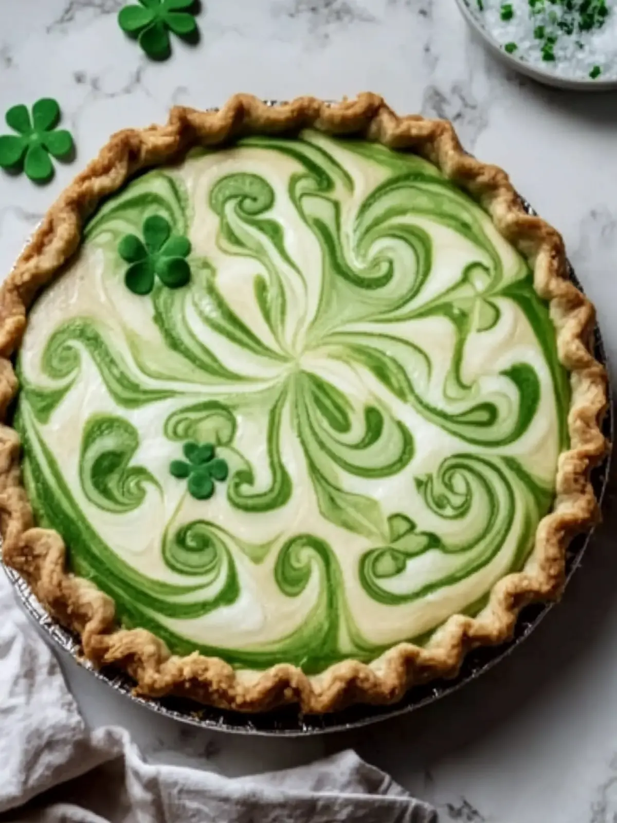 Delicious Shamrock Swirl Pie: Easy Minty Festive Treat 2 Shamrock Swirl Pie