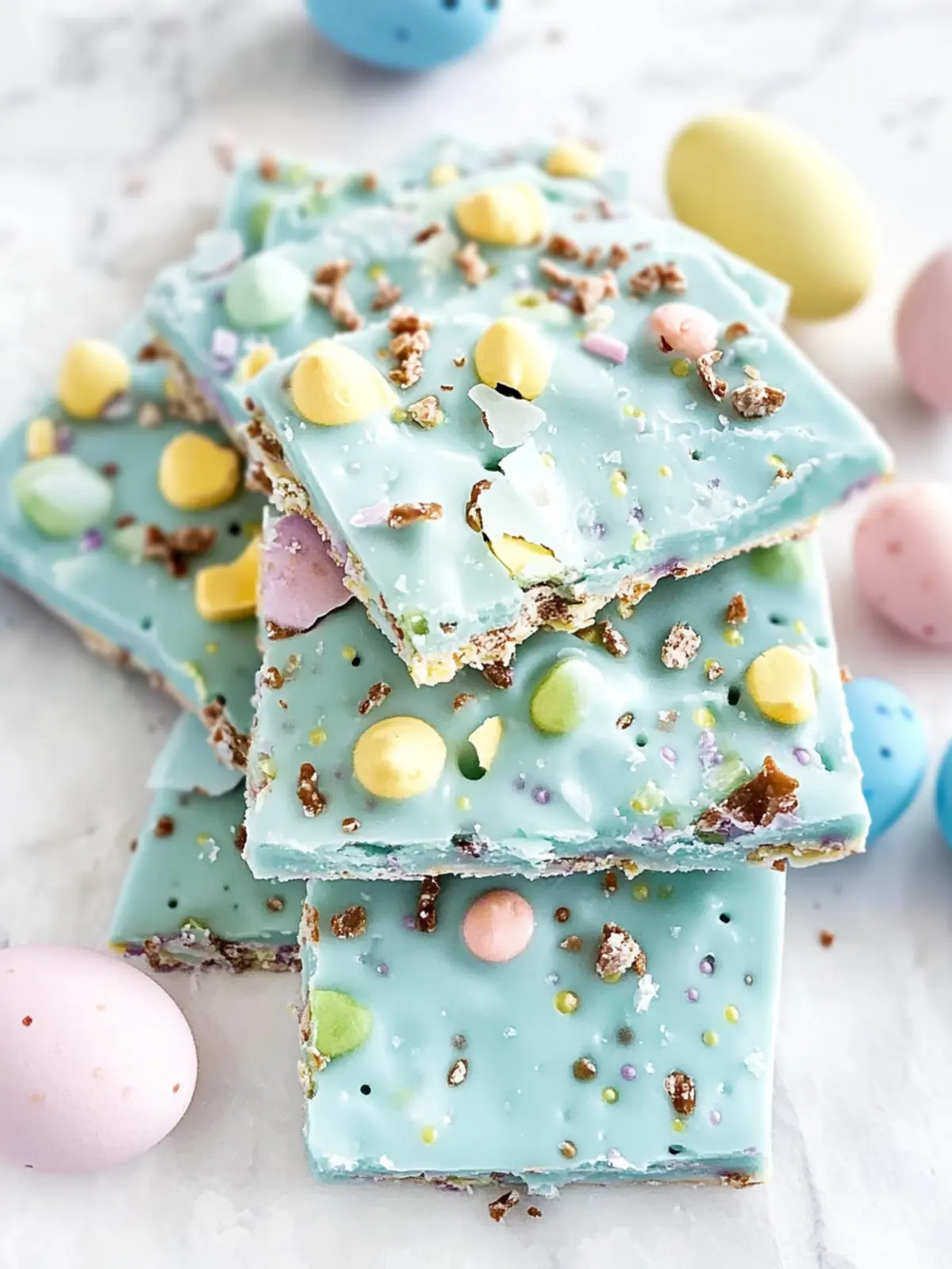 Delicious Robin Egg Easter Bark That's Super Easy to Make 4 Robin Egg Easter Bark