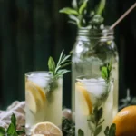 Sip Fresh Mint and Rosemary Lemonade with Vanilla Bliss 8 Mint and Rosemary Lemonade with Vanilla