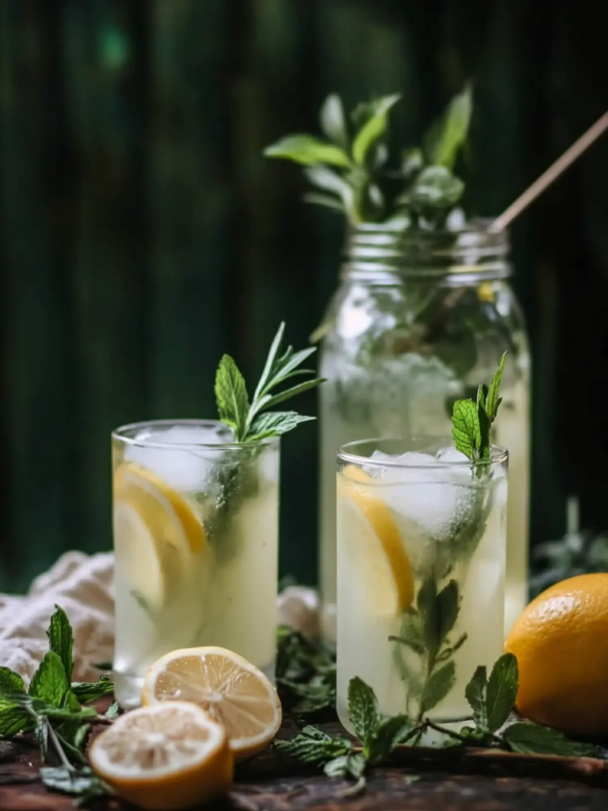 Sip Fresh Mint and Rosemary Lemonade with Vanilla Bliss 5 Mint and Rosemary Lemonade with Vanilla