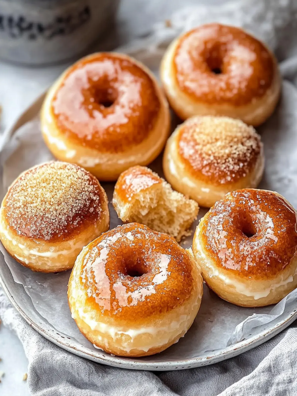 Baked Crème Brûlée Donuts That Melt in Your Mouth! 4 Baked Crème Brûlée Donuts