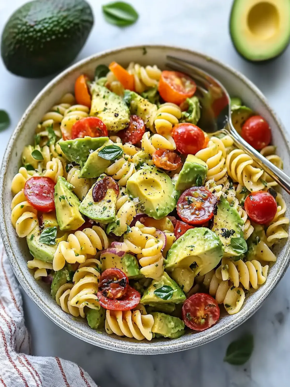 Dairy-Free Avocado Pasta Salad