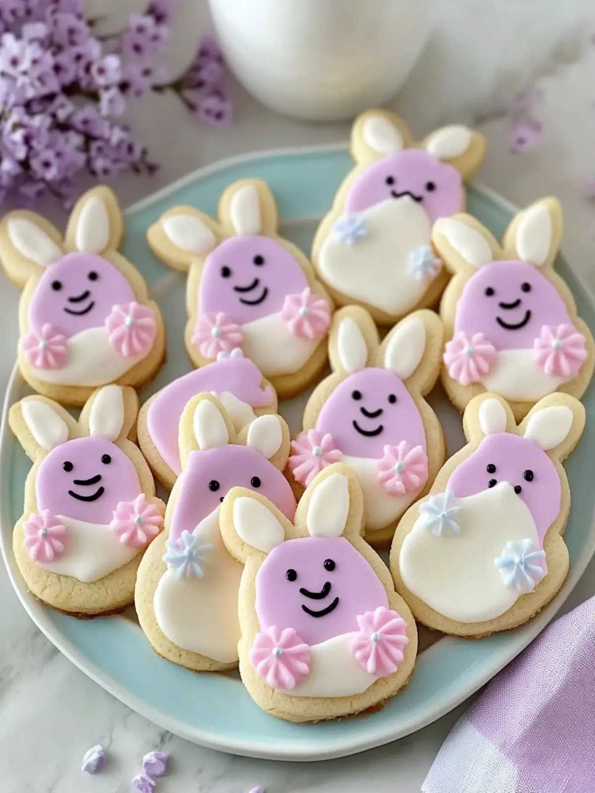 Soft Buttercream Bunny Cookies