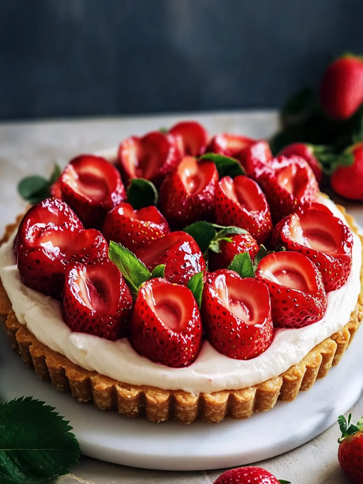 Strawberry Rose Tart Mother’s Day