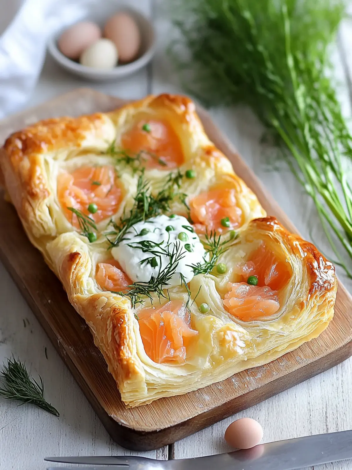 Easter Smoked Salmon Puff Pastry