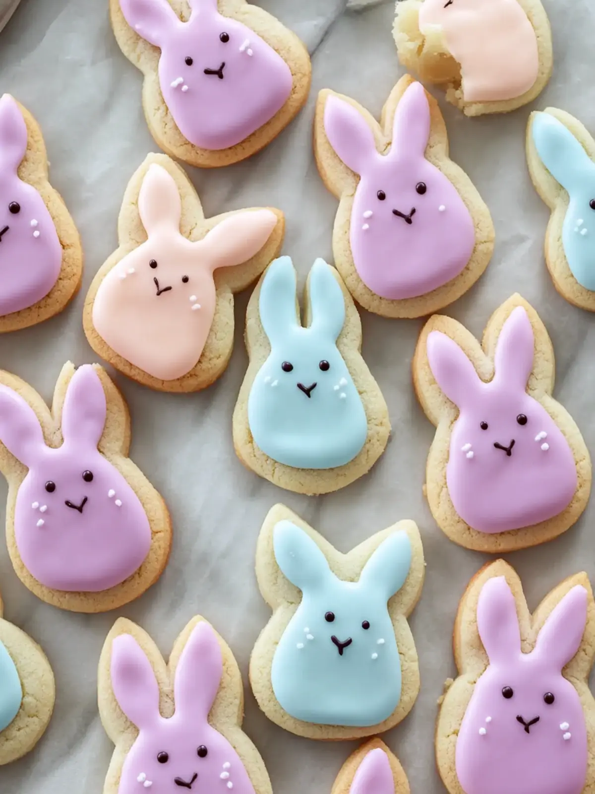 Soft Buttercream Bunny Cookies