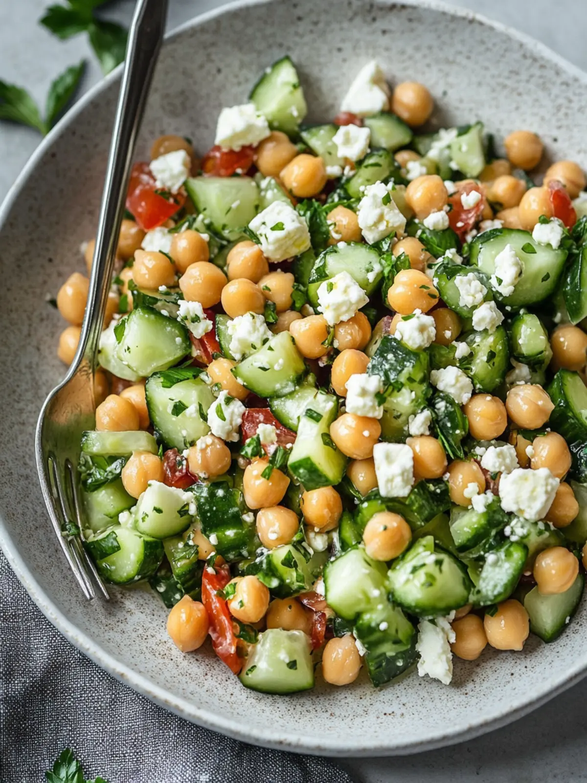 Fresh Cucumber Chickpea Feta Salad for Ultimate Flavor Boost 4 Cucumber Chickpea Feta Salad