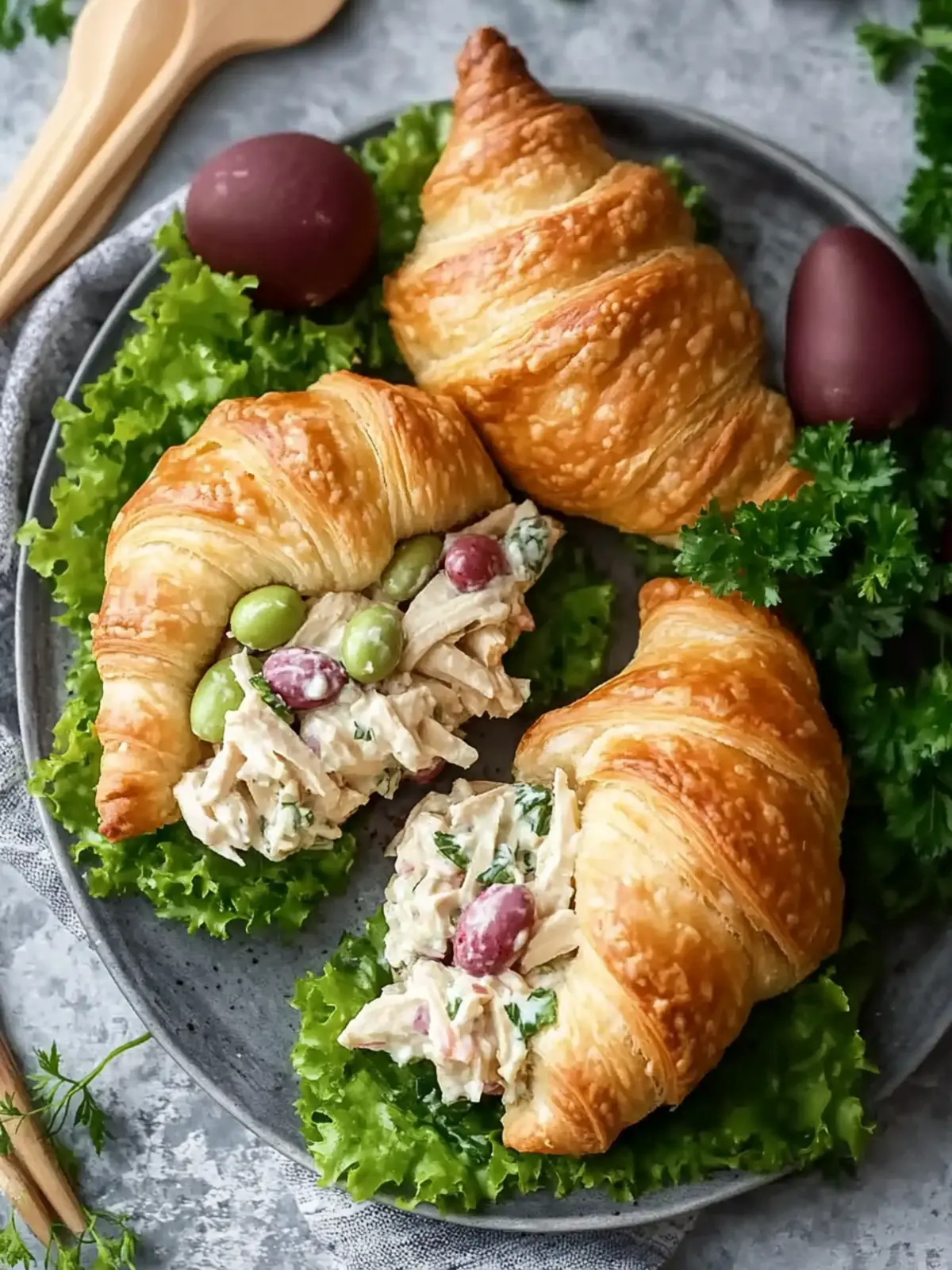 Easter Chicken Salad Crescent Rolls