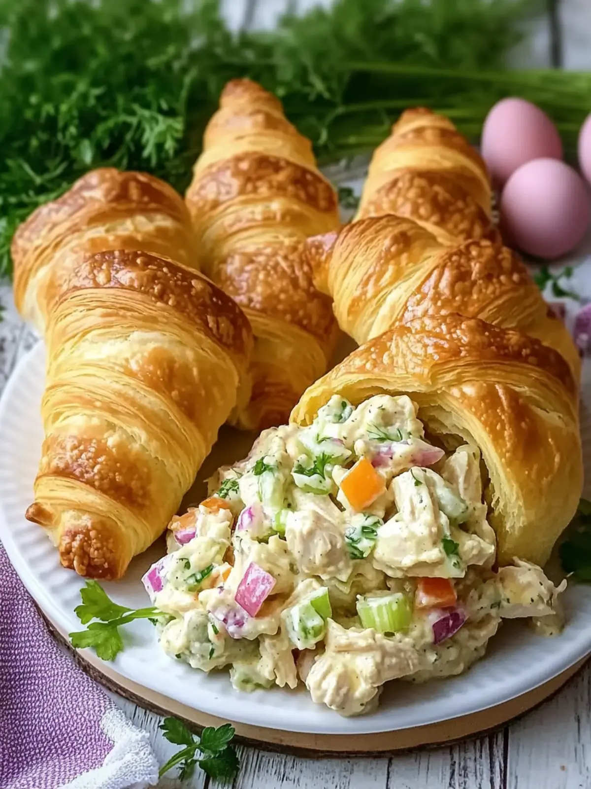 Easter Chicken Salad Crescent Rolls