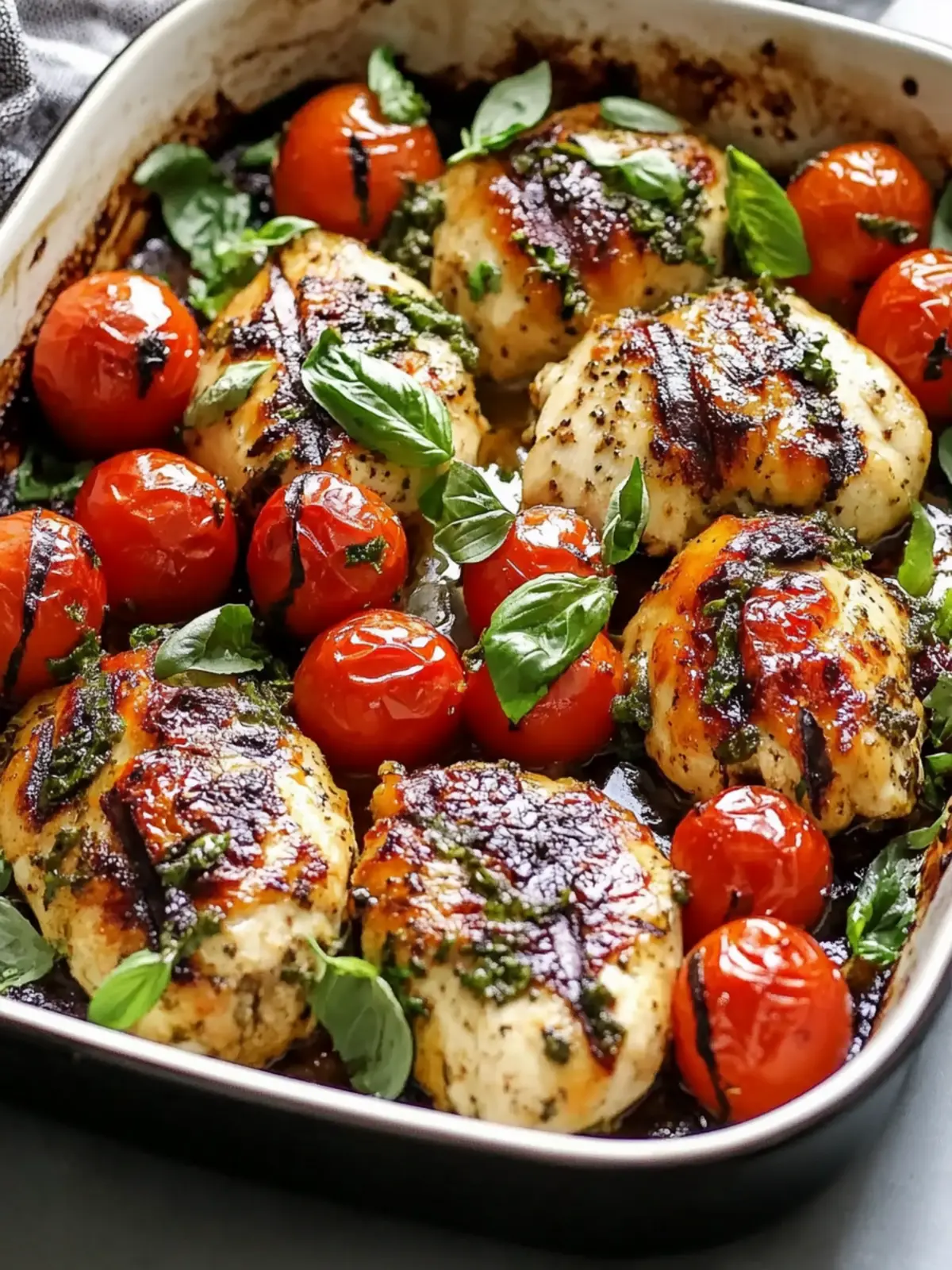 Easy Low Carb Caprese Chicken Bake for Busy Weeknights 4 Low Carb Caprese Chicken Bake