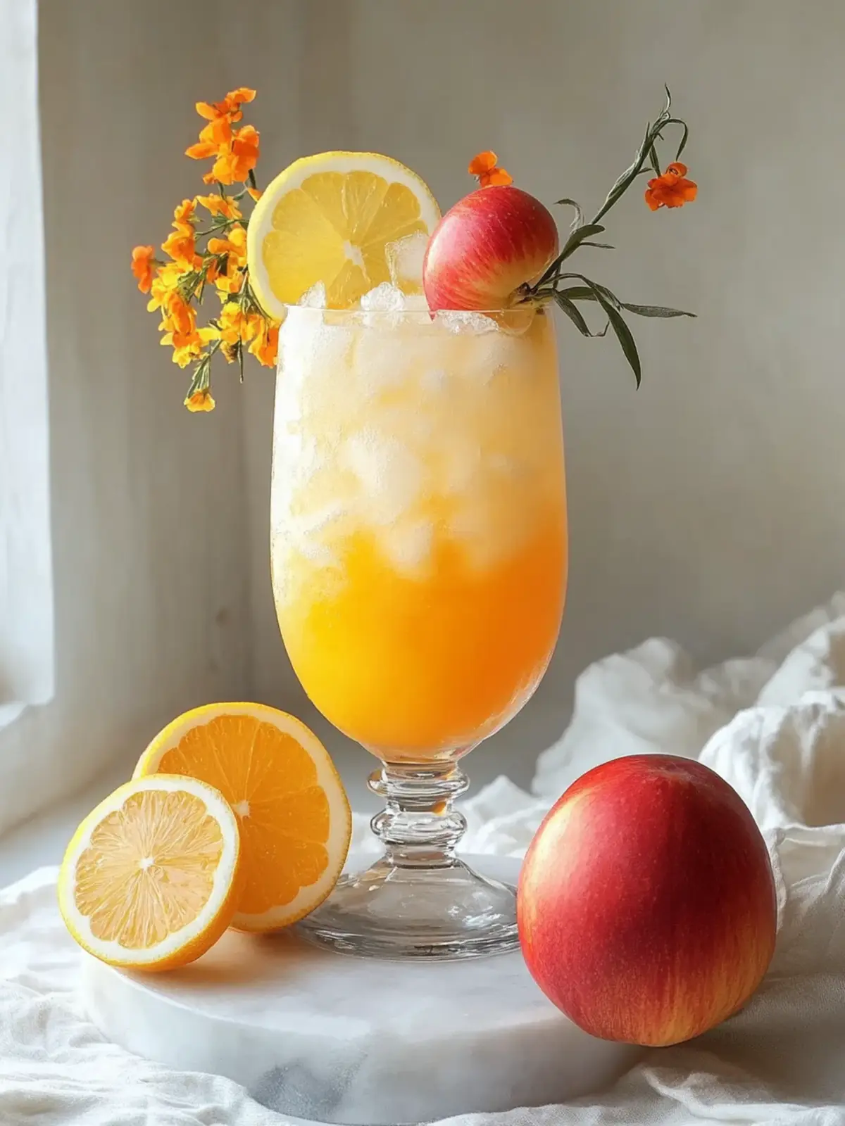 Golden Glow: Refreshing Cinderella Mocktail for All Occasions 2 Golden Glow