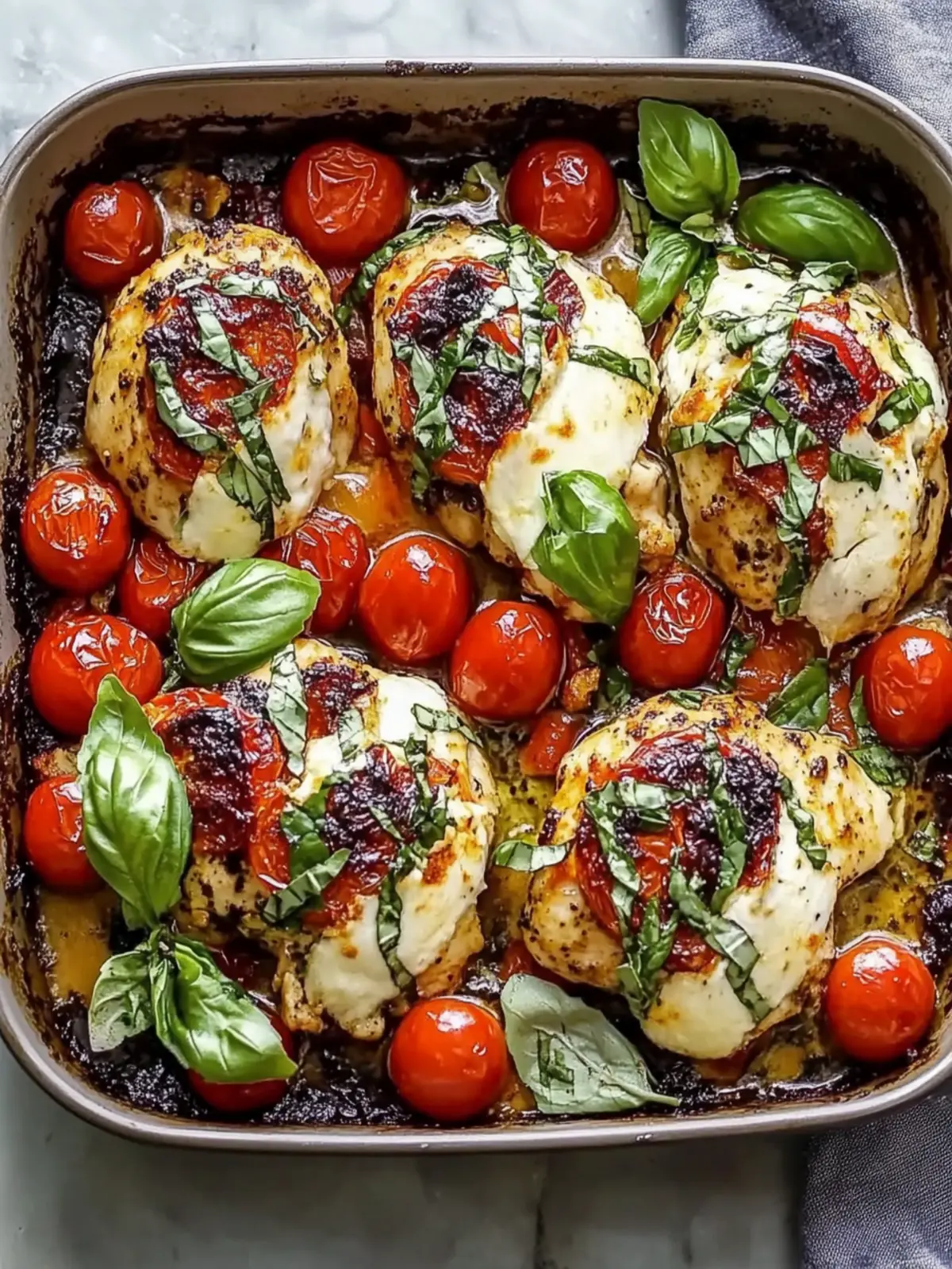 Low Carb Caprese Chicken Bake: Easy One-Pan Italian Feast 2 Low Carb Caprese Chicken Bake