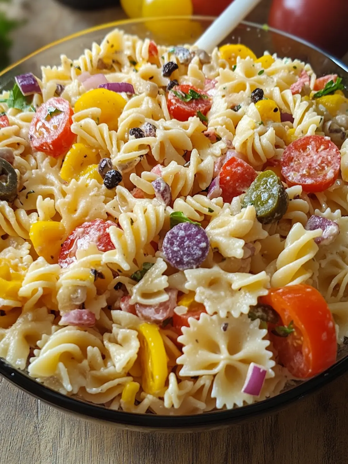 Savory Italian Combo Pasta Salad That Everyone Will Love 2 ITALIAN COMBO PASTA SALAD