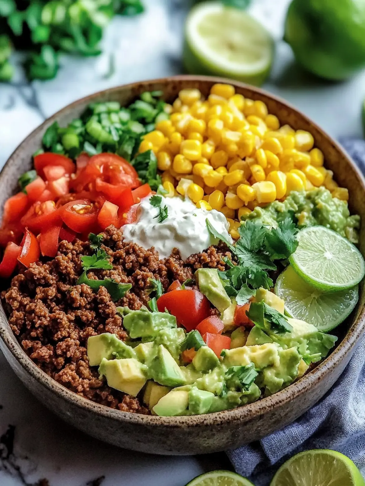 Easy Tasty Ground Beef Taco Bowls Perfect for Family Nights 2 Tasty Ground Beef Taco Bowls