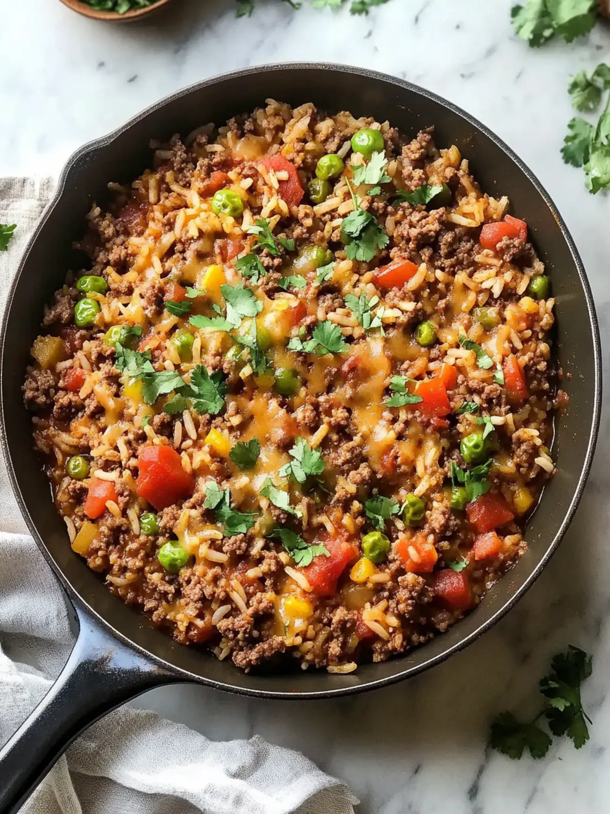 Classic Ground Beef and Rice Skillet: A Family Favorite Dish 3 Classic Ground Beef and Rice Skillet