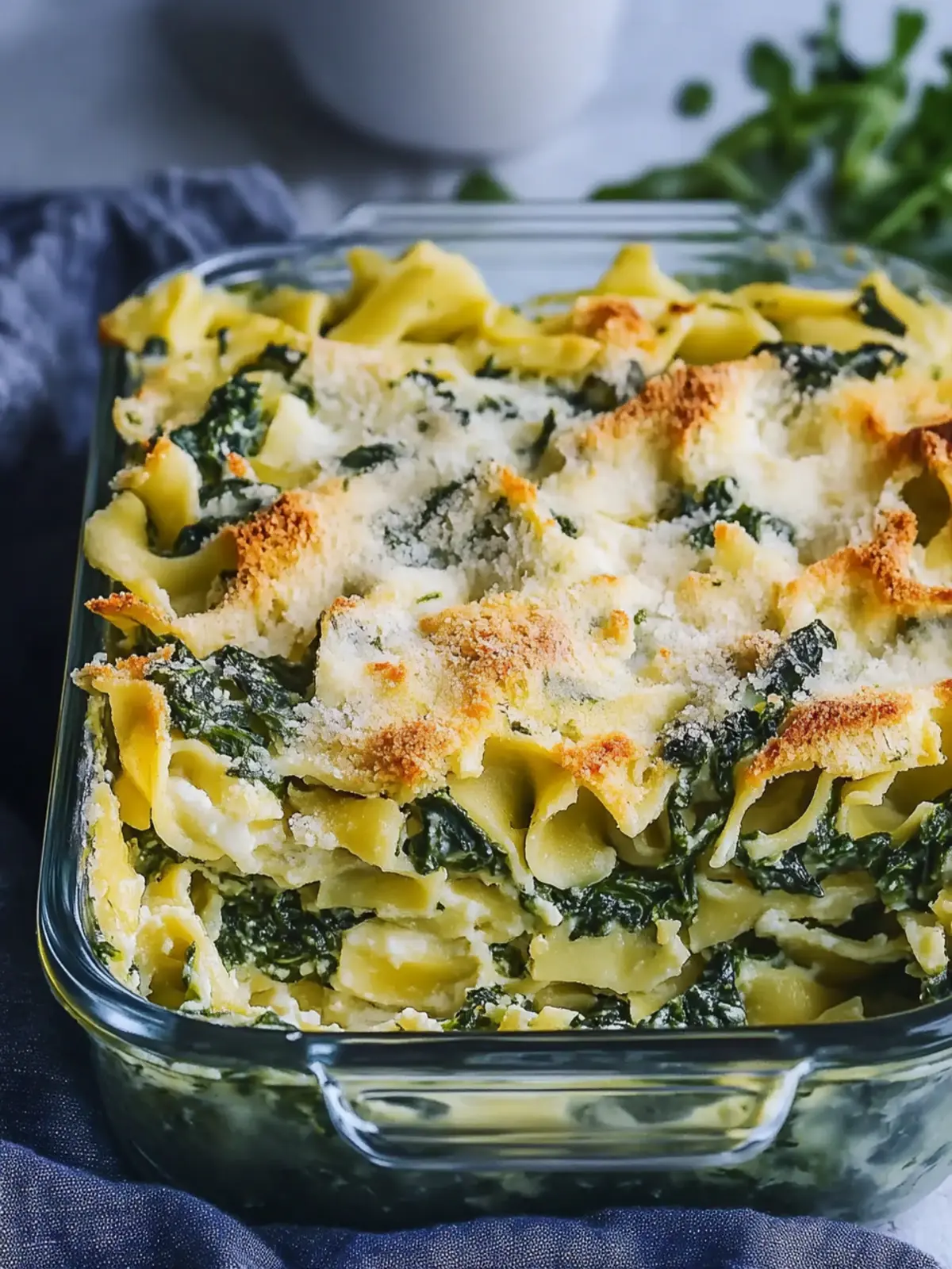 Vegan Spinach Noodle Kugel