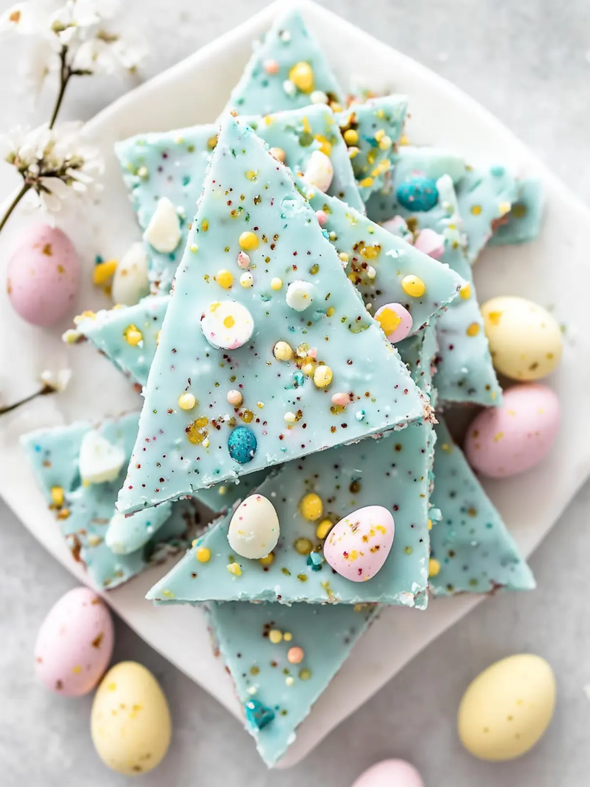 Delicious Robin Egg Easter Bark That's Super Easy to Make 2 Robin Egg Easter Bark