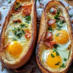Delicious Baked Egg Boats with Turkey Bacon and Veggies 9 Baked Egg Boats