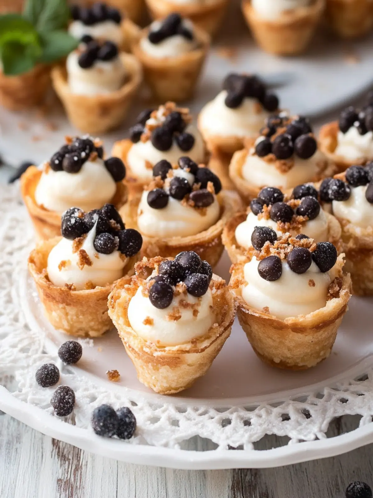 Irresistible Mini Cannoli Cups for Sweet Homemade Bliss 3 Mini Cannoli Cups