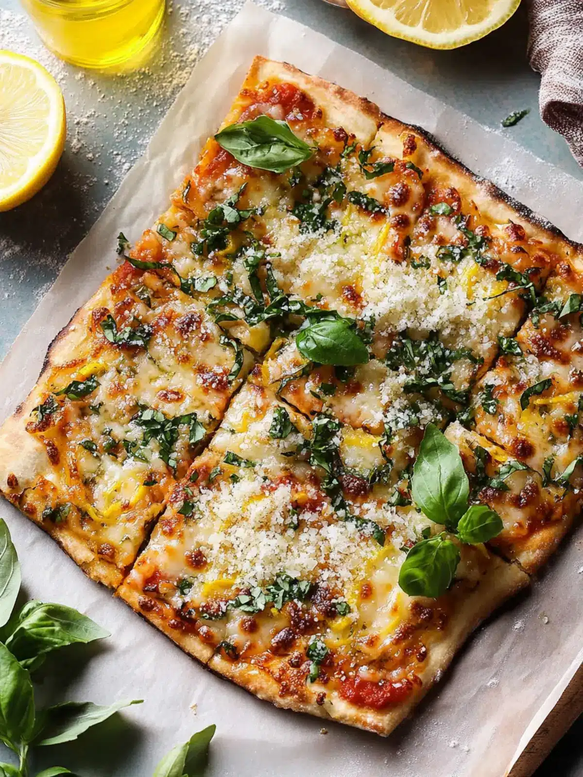 Matzo Pizza with Parmesan and Lemon Zest: Quick and Flavorful! 4 Matzo Pizza with Parmesan and Lemon Zest
