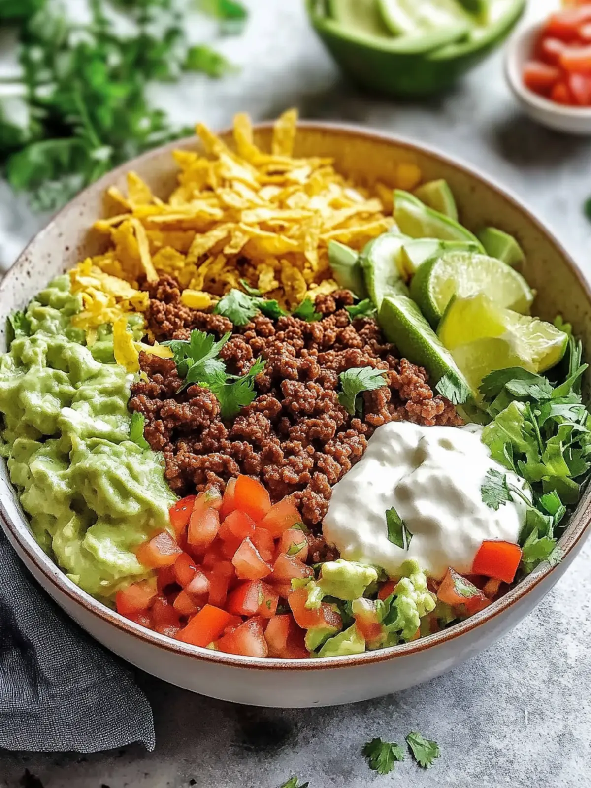 Easy Tasty Ground Beef Taco Bowls Perfect for Family Nights 4 Tasty Ground Beef Taco Bowls