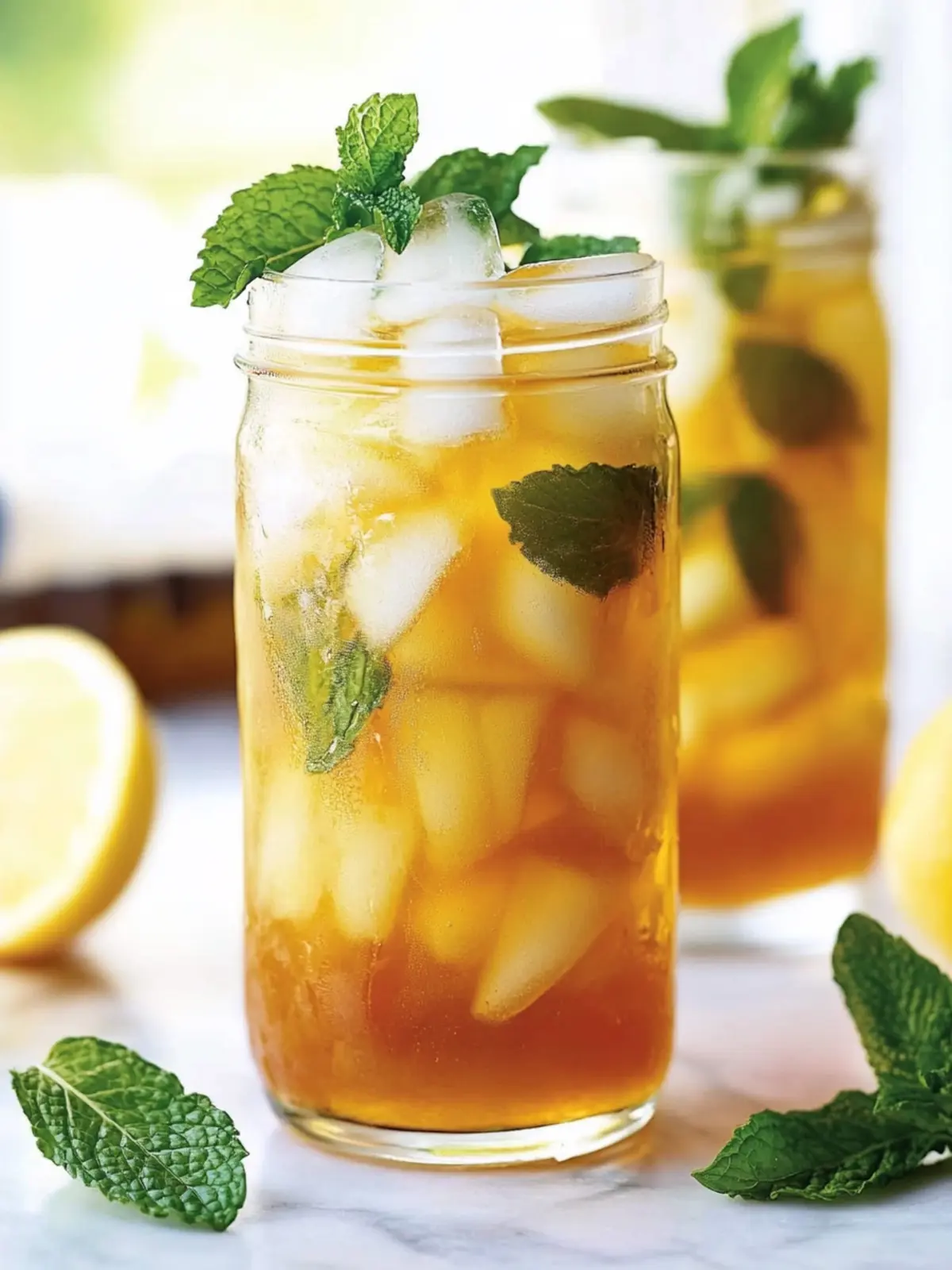 Honey Mint Green Iced Tea