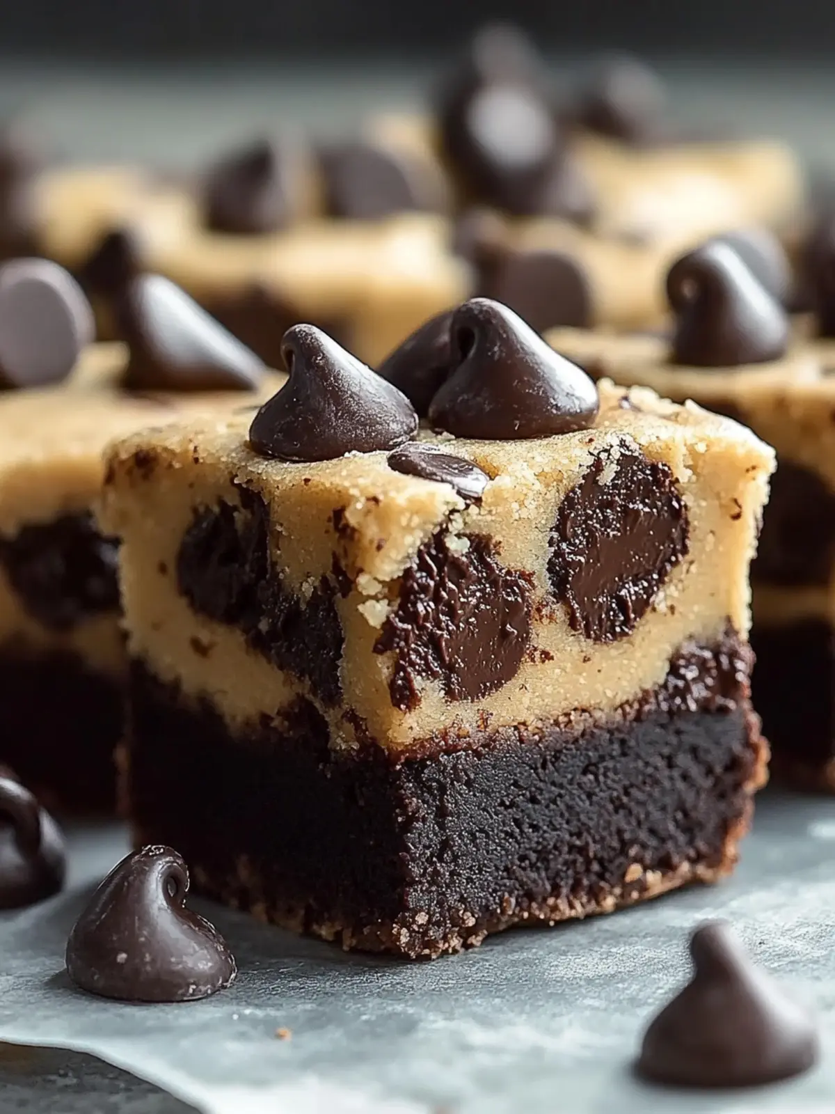 Decadent Chocolate Chip Cookie Dough Brownie Bites Recipe 4 Chocolate Chip Cookie Dough Brownie Bites