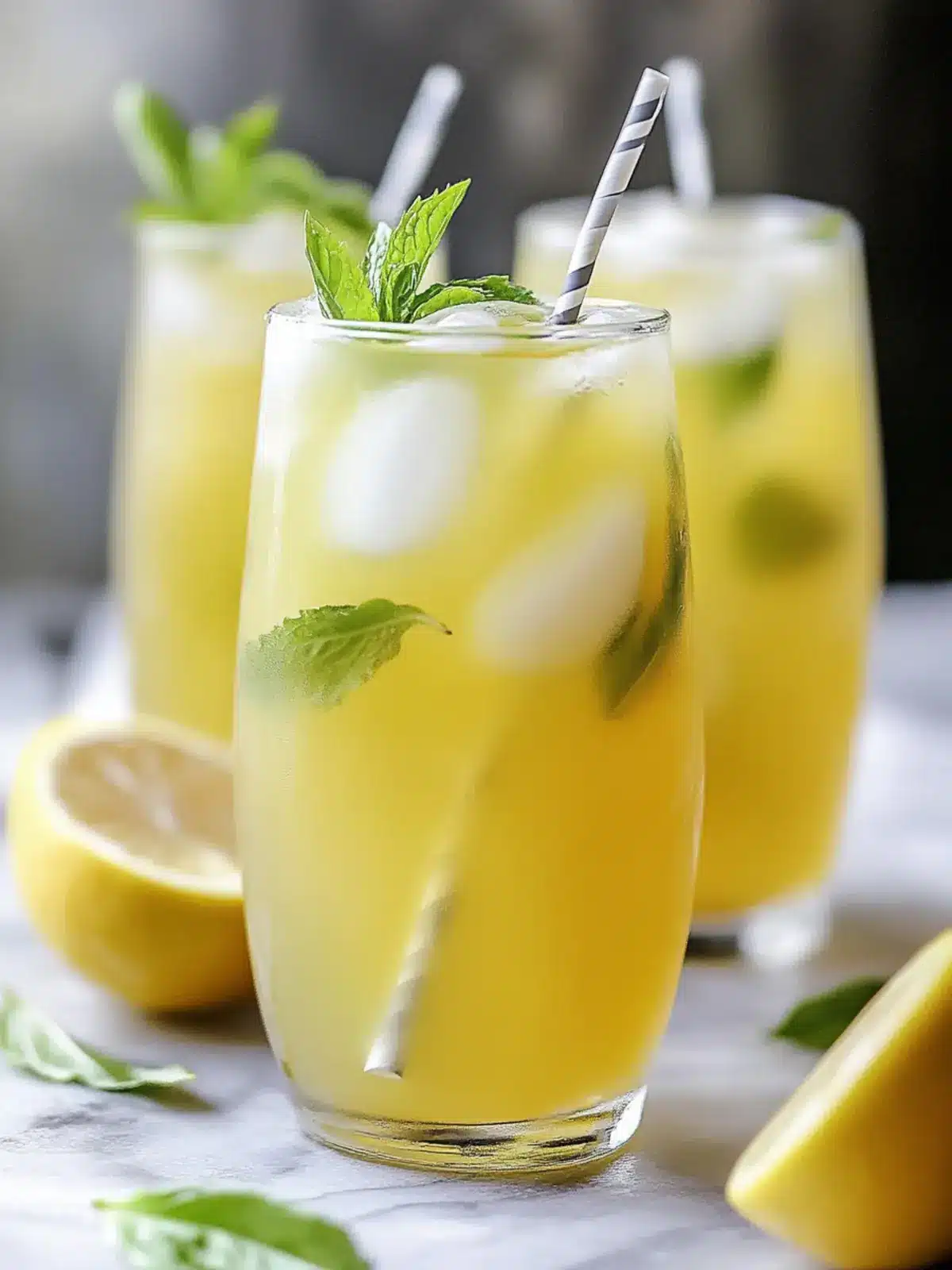Healthier Green Tea Lemonade