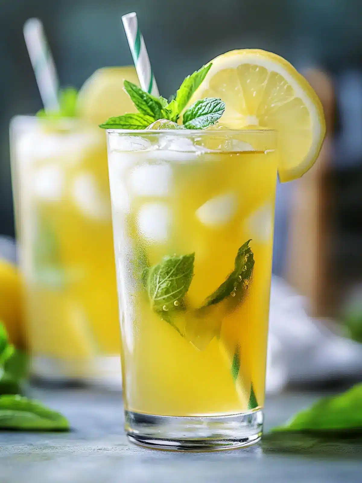 Healthier Green Tea Lemonade