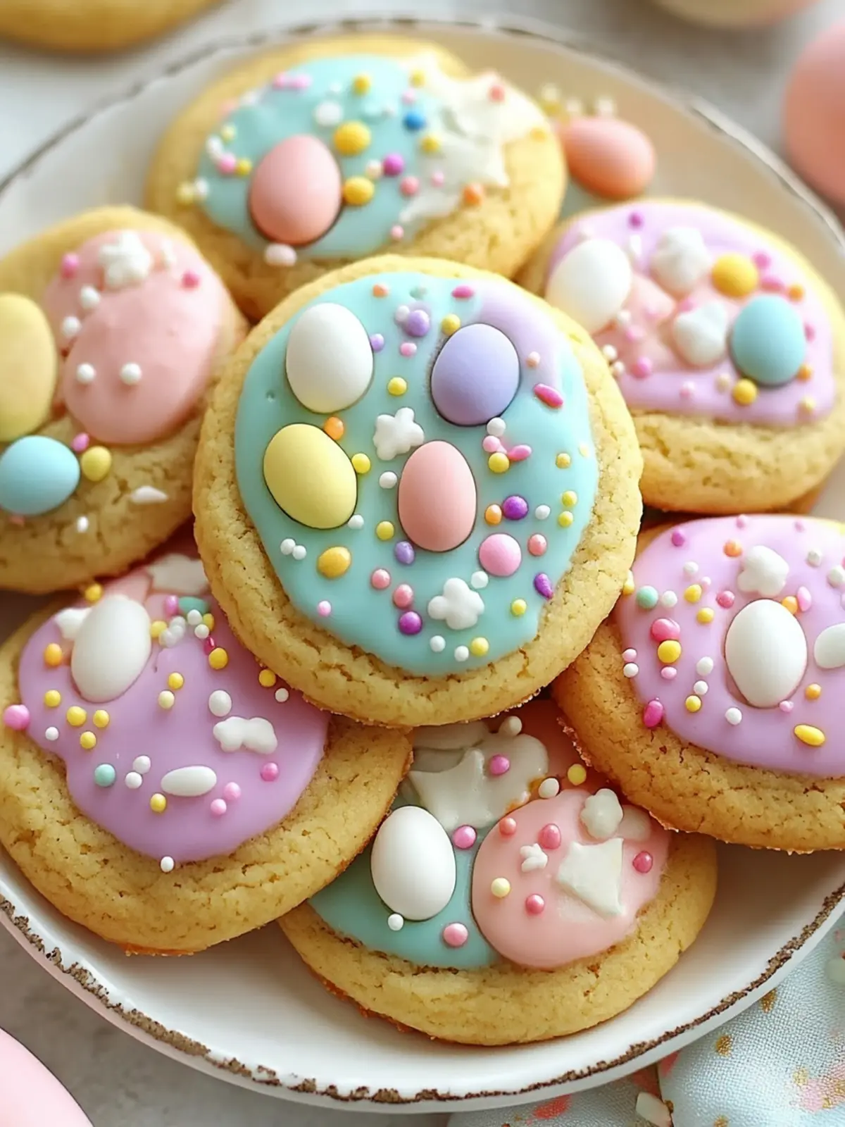 Easter Cookies That Spark Joy with White Chocolate and M&M's 2 Easter Cookies