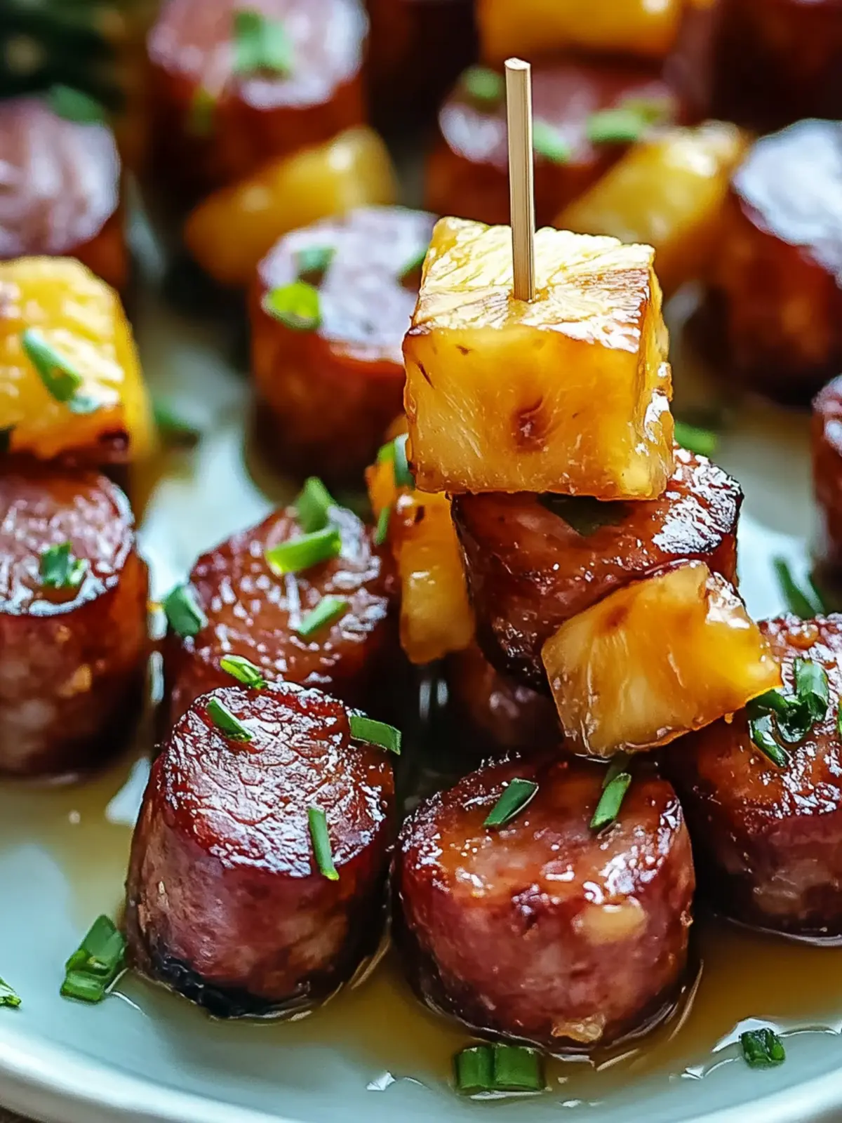 Savory Glazed Kielbasa Pineapple Bites for Easy Party Fun 2 Glazed Kielbasa Pineapple Bites